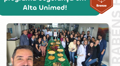 Somos Bronze no programa Segurança em Alta Unimed!
