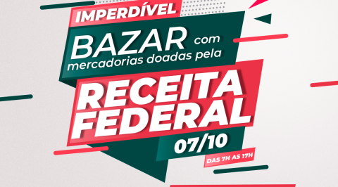 Hospital São Vicente realiza bazar com mercadorias apreendidas pela Receita Federal